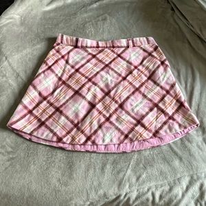 Forever 21 Pink Plaid Skirt